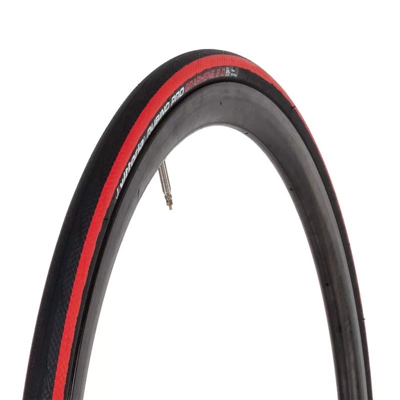 Llanta VITTORIA RUBINO IV 700x23c Rígida / Color Negro - Rojo